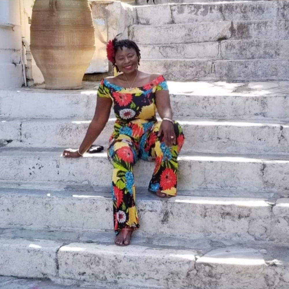 Off-Shoulder Floral Jumpsuit in Multicolor